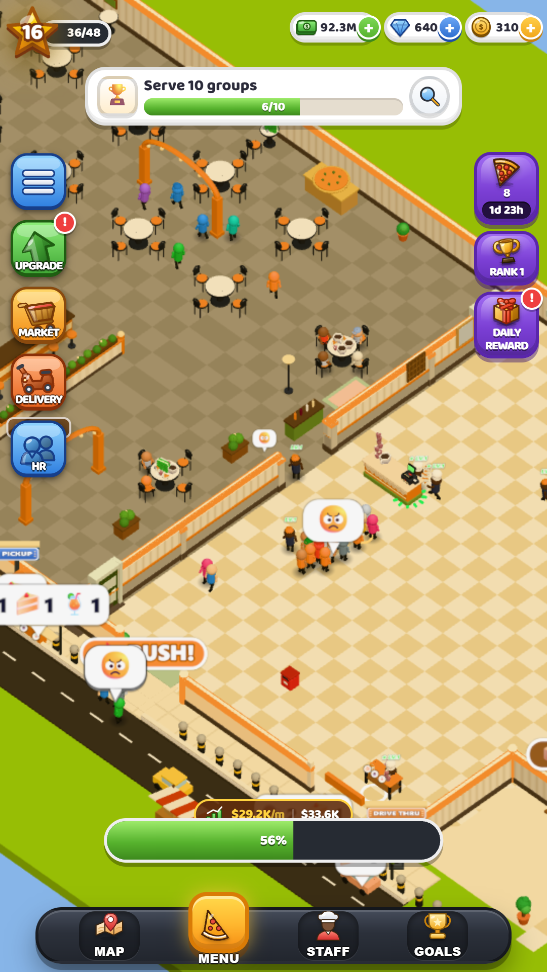 An expanded restaurant with a “serve 10 groups” mission